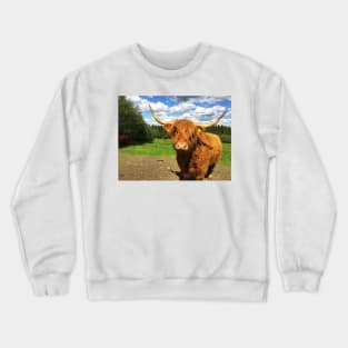 Scottish Highland Cattle Cow 2409 Crewneck Sweatshirt